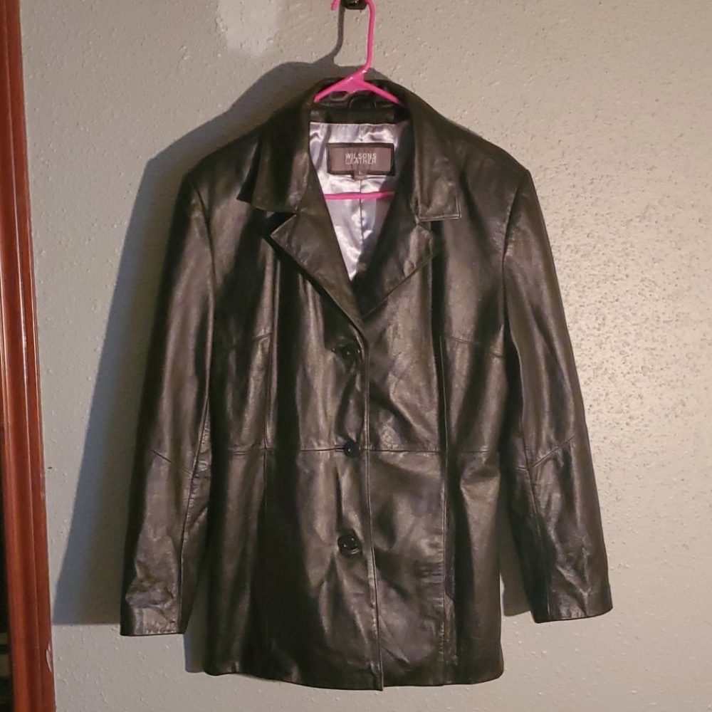 Wilsons Leather Men's Black Blazer